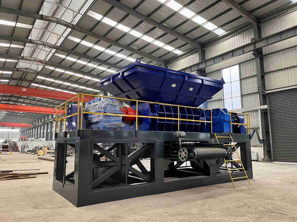 Industrial Dual Shaft Scrap Metal Shredder Machine 2200#, 20-50 TPH