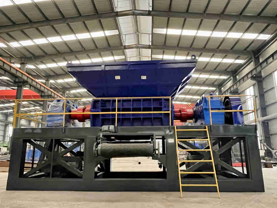 Heavy Duty Industrial Dual Shaft Scrap Metal Shredder Machine