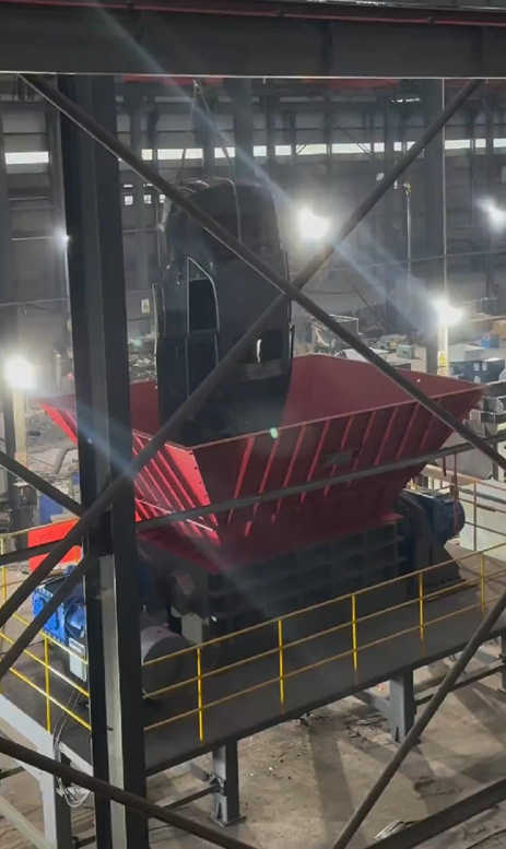 Industrial Dual Shaft Scrap Metal Shredder Machine 2600#, 25-60 TPH